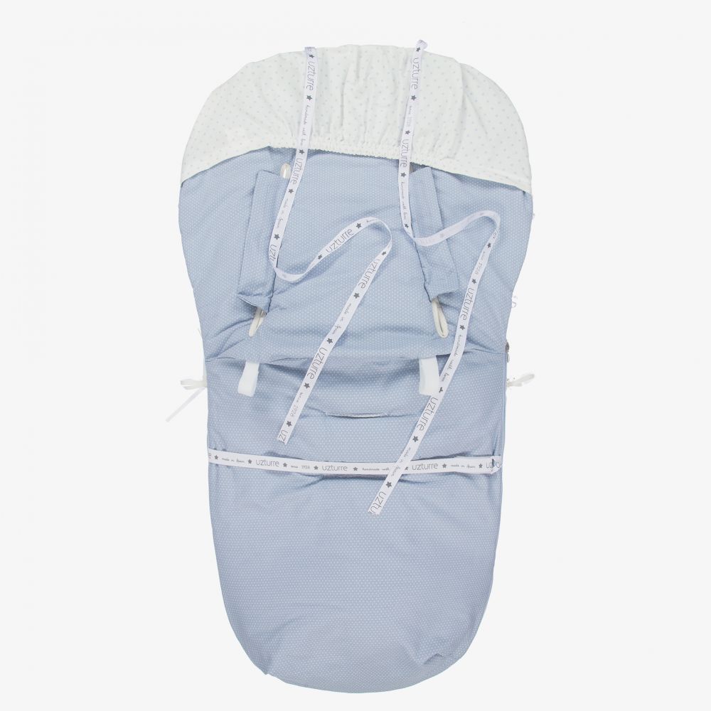 Uzturre-حمّالة فوت مافز قطن عضوي لون أزرق للأطفال (97 سم) | Childrensalon Outlet