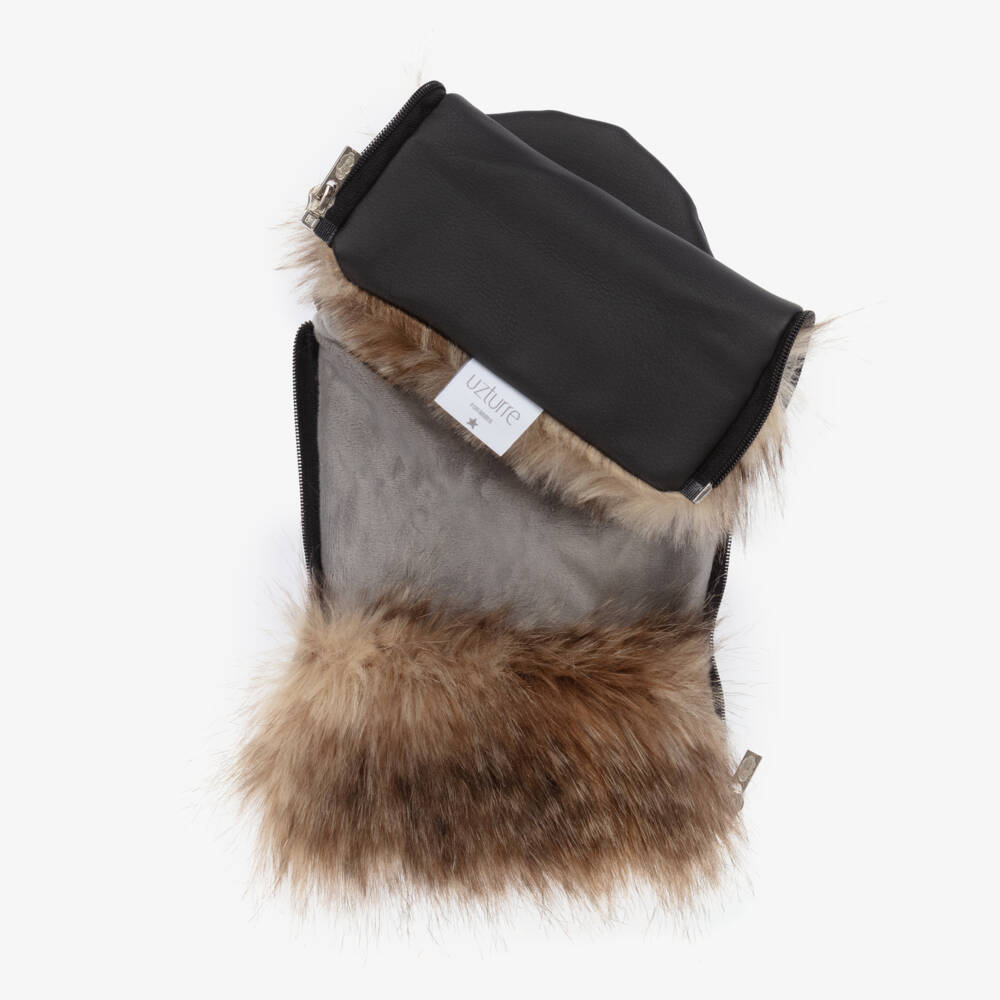 Uzturre-Boys Cosy Onyx Pram Mittens | Childrensalon Outlet