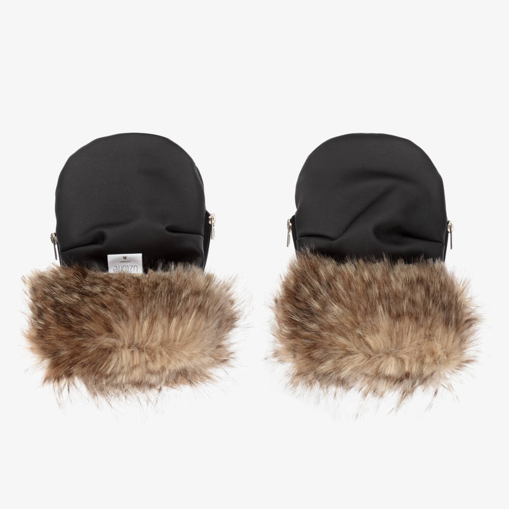 Uzturre-Boys Cosy Onyx Pram Mittens | Childrensalon Outlet
