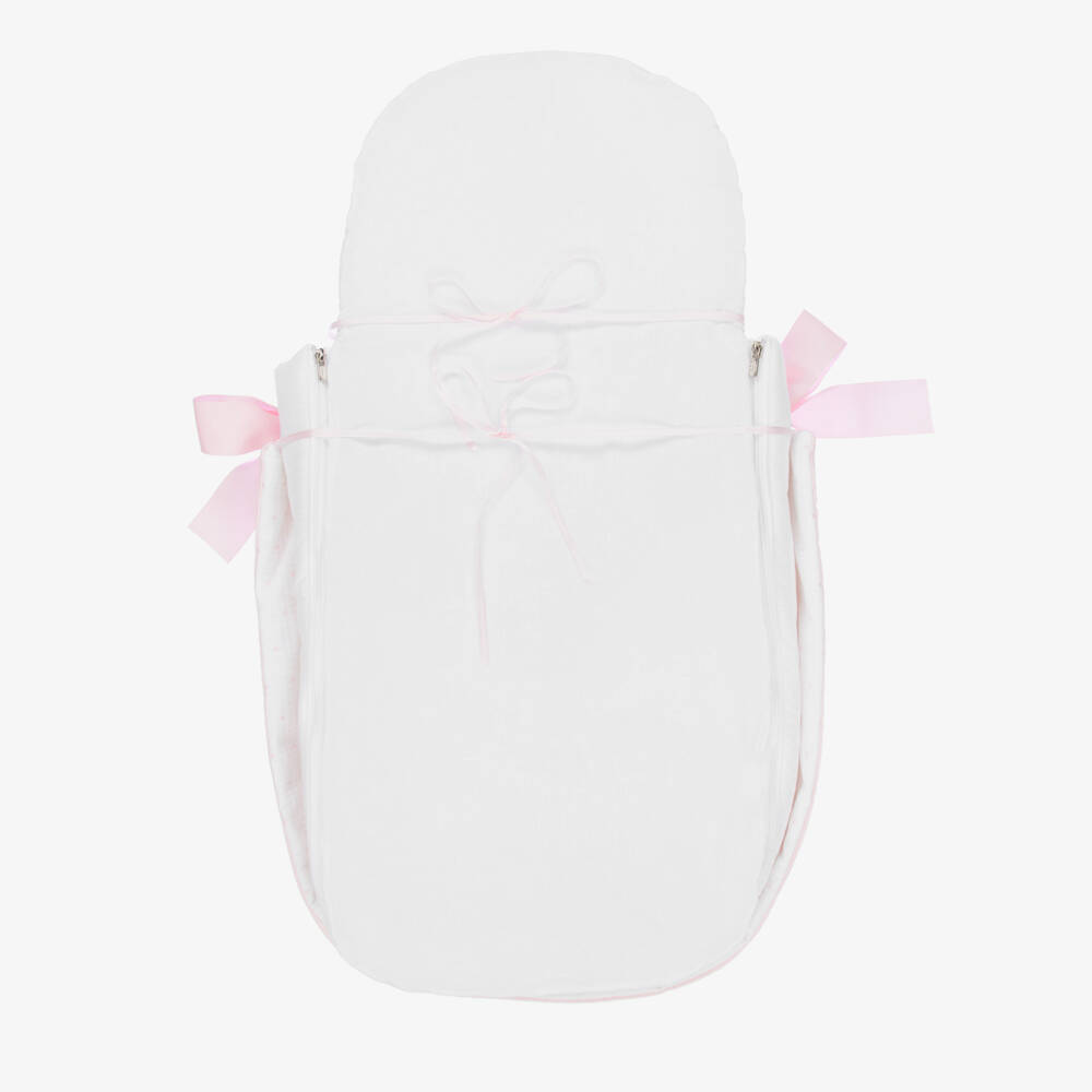 Uzturre-Girls' Pink Cozy Pram Cocoon | Childrensalon Outlet