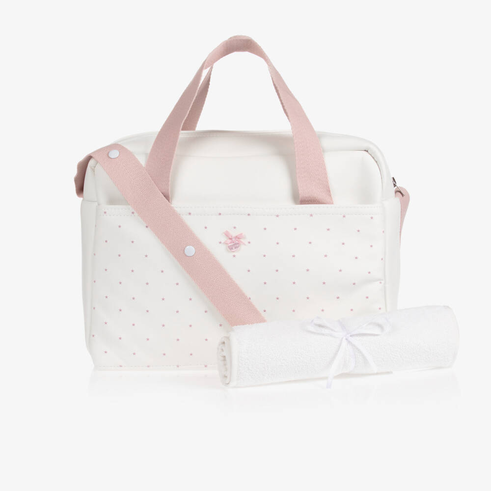Uzturre-Girls Pink Star Nursery Bag | Childrensalon Outlet