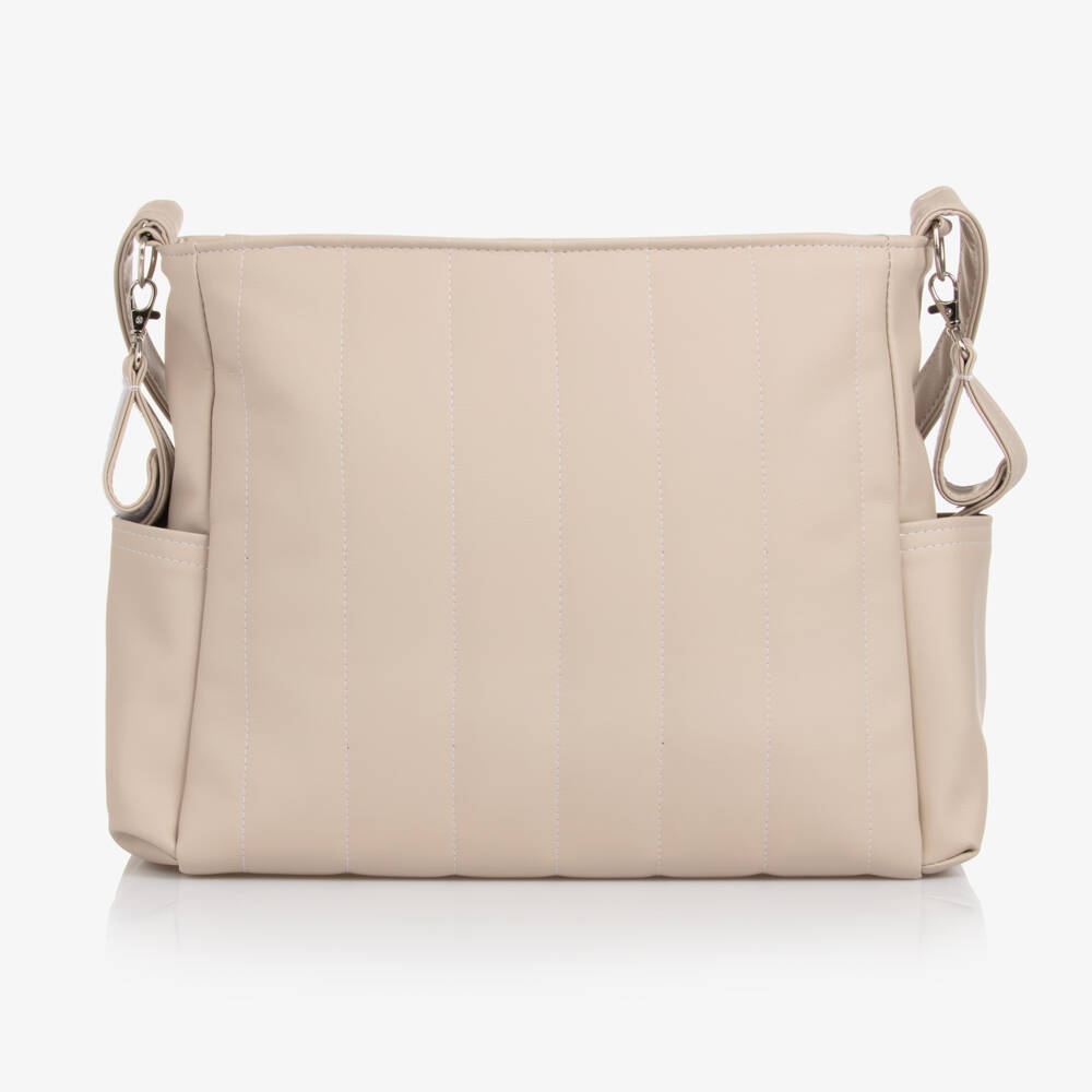 Uzturre-Бежевая пеленальная сумка из искусственной кожи (43см) | Childrensalon Outlet