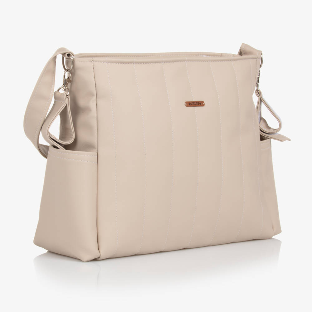 Uzturre-Бежевая пеленальная сумка из искусственной кожи (43см) | Childrensalon Outlet