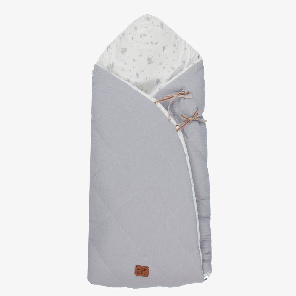 Uzturre-Grey Cotton Baby Nest (75cm) | Childrensalon Outlet