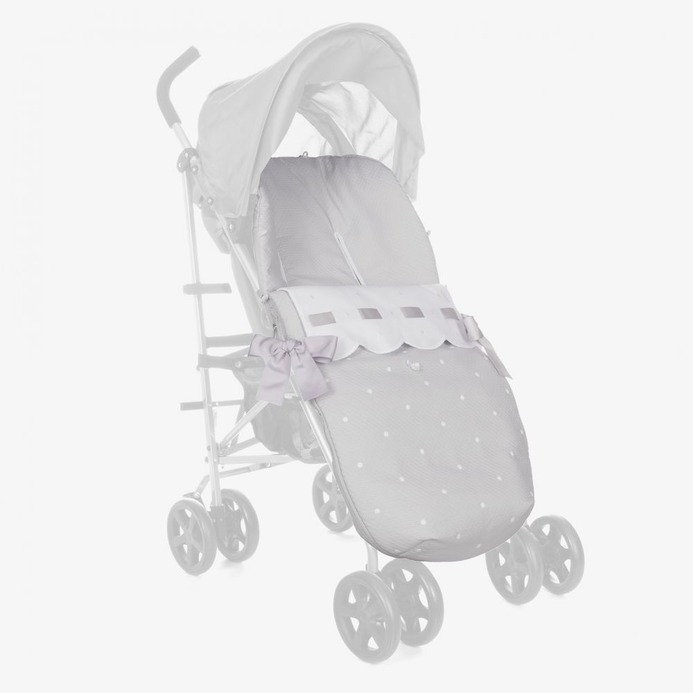 Uzturre-حمّالة فوت مافز قطن لون رمادي للأطفال | Childrensalon Outlet