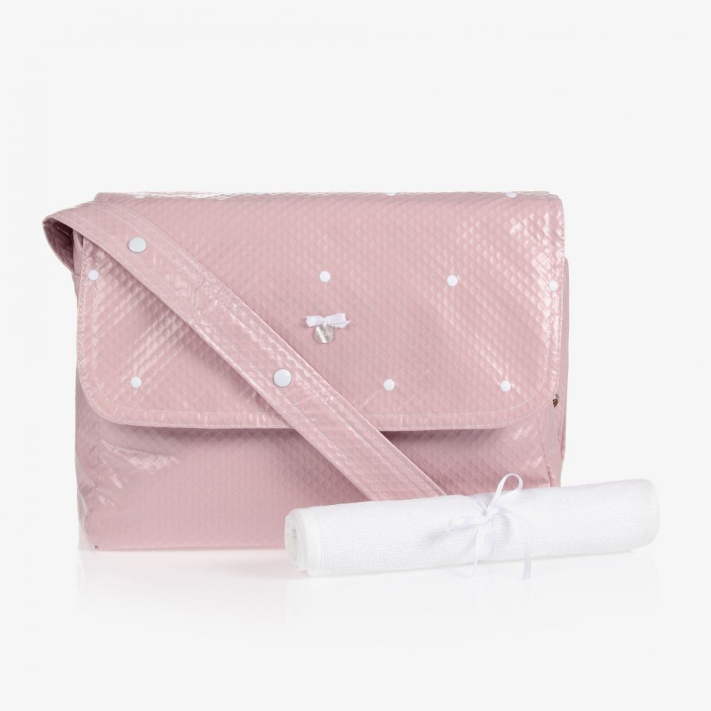 Uzturre - Rosa Wickeltasche (38 cm) | Childrensalon