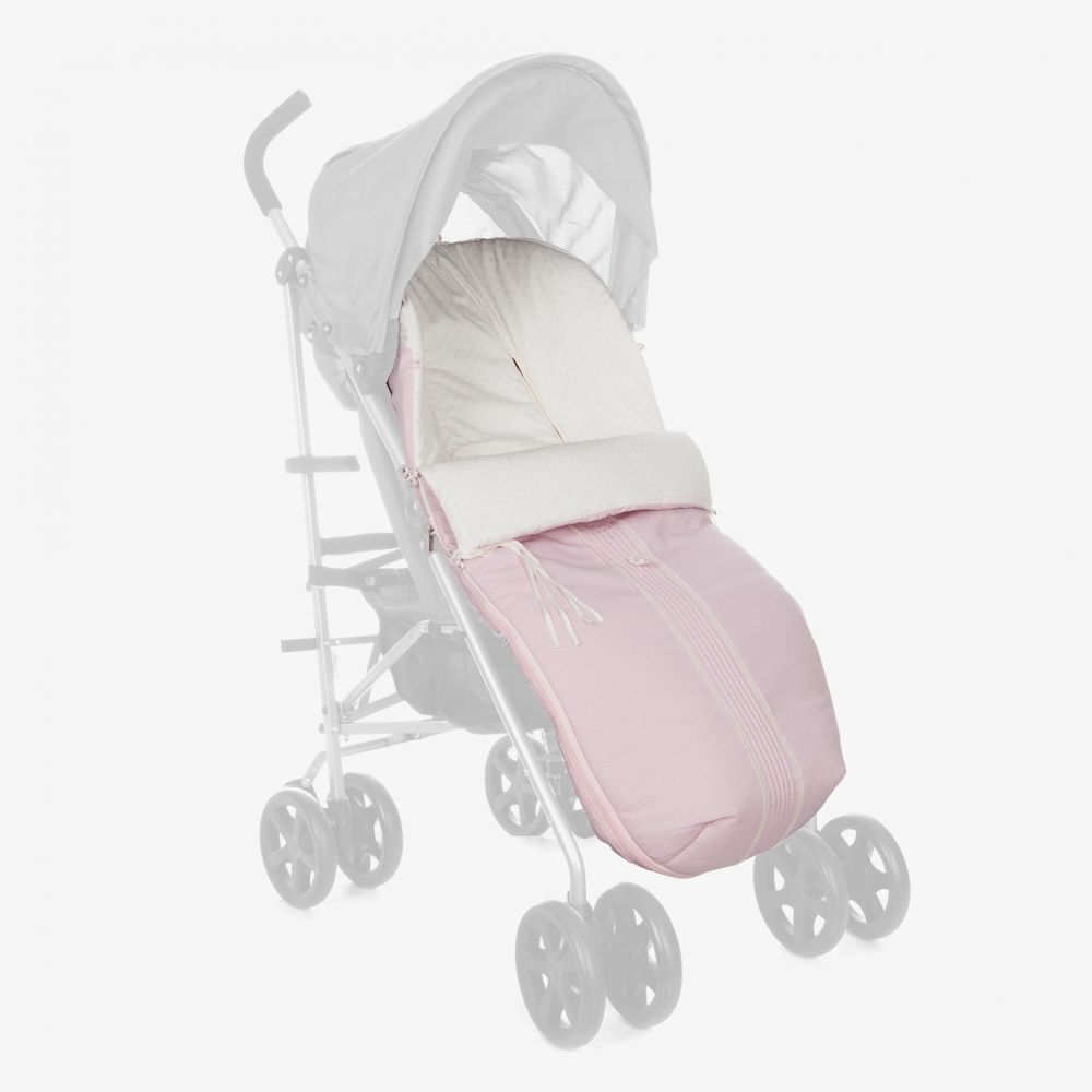 Uzturre-حمّالة فوت مافز قطن عضوي لون زهري للمولودات (97 سم) | Childrensalon Outlet