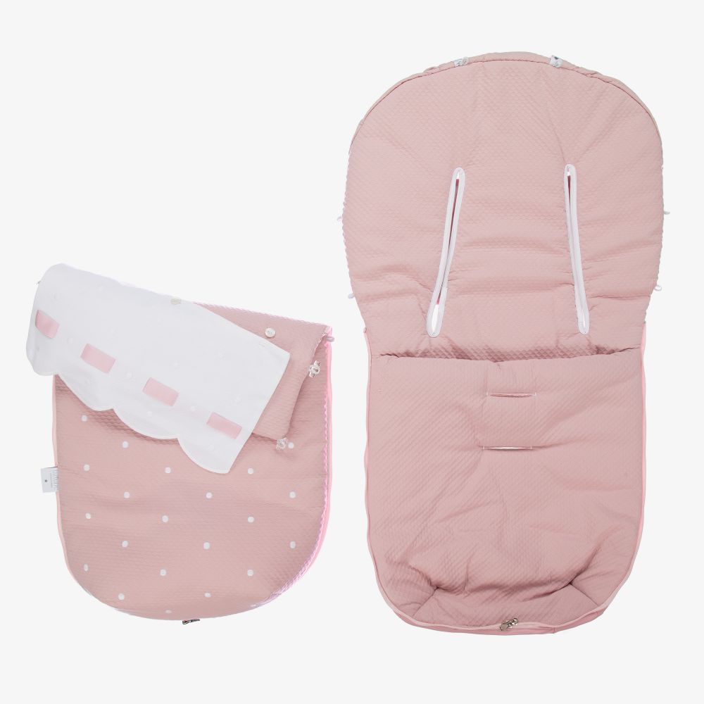 Uzturre Pink Stroller Footmuff 97cm Childrensalon Outlet