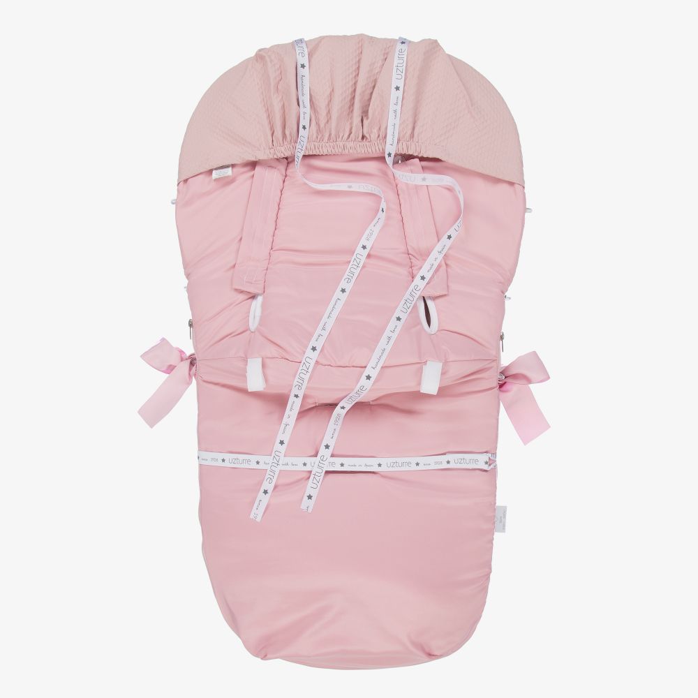 Uzturre-حمّالة فوت مافز قطن عضوي لون زهري للمولودات | Childrensalon Outlet