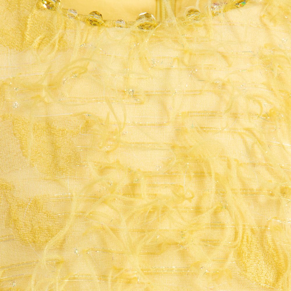 ValMax-Girls Yellow Silk Blend Dress | Childrensalon Outlet