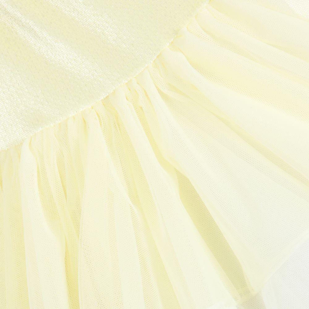 ValMax-Girls Yellow Tulle Dress | Childrensalon Outlet