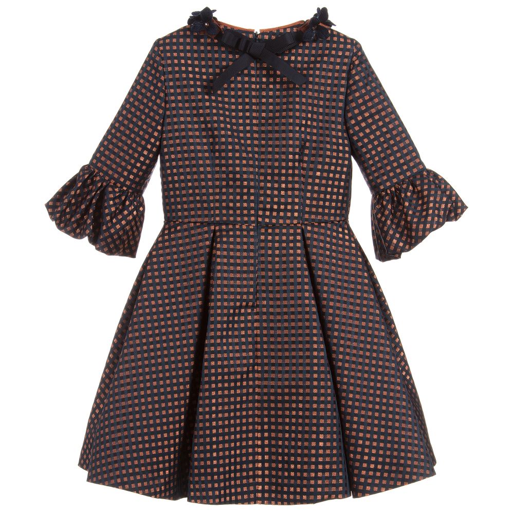ValMax-Navy Blue & Gold Dress | Childrensalon Outlet