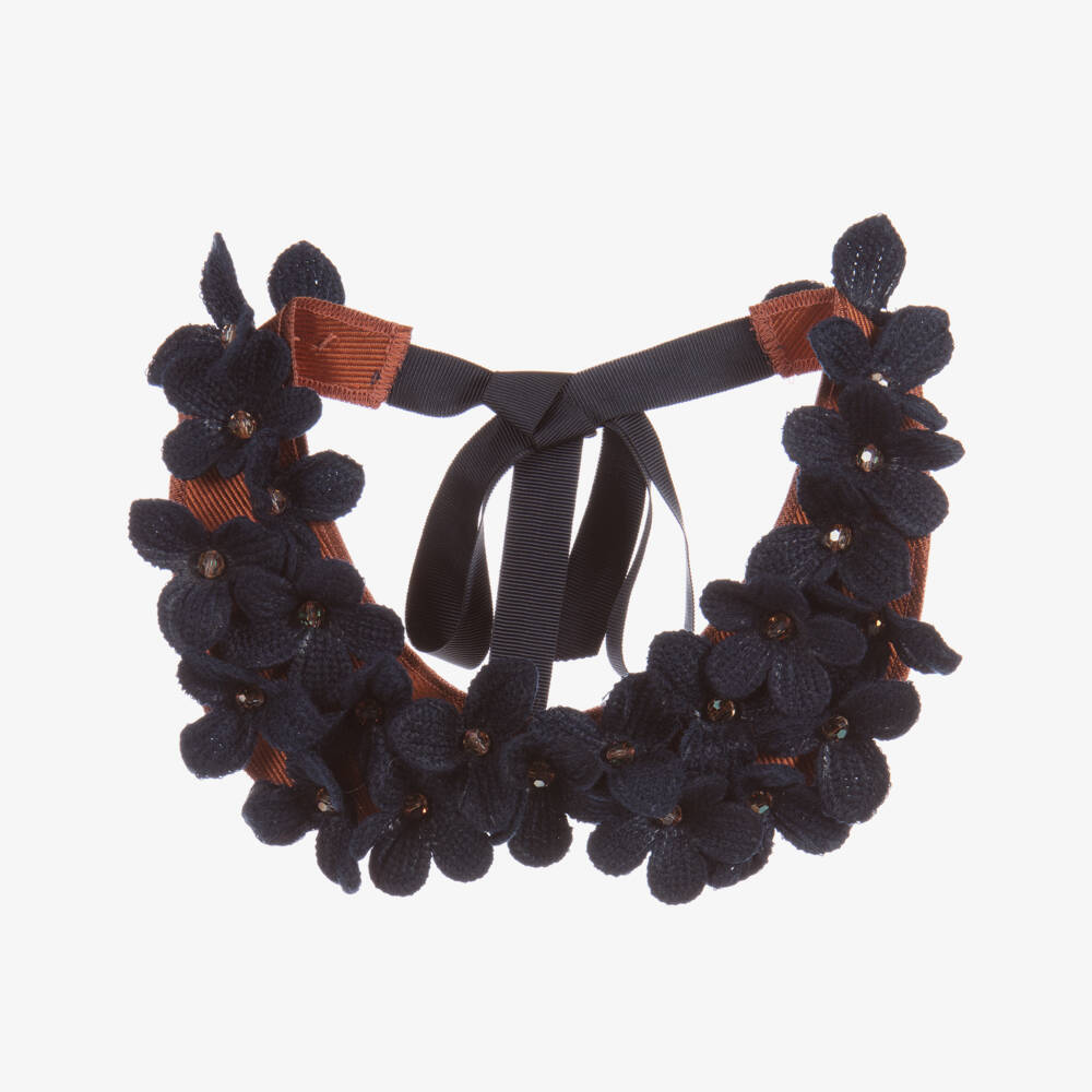 ValMax-Navy Blue & Gold Dress | Childrensalon Outlet