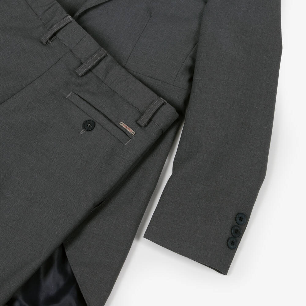 Varones One-Boys Grey Tailcoat Suit | Childrensalon Outlet