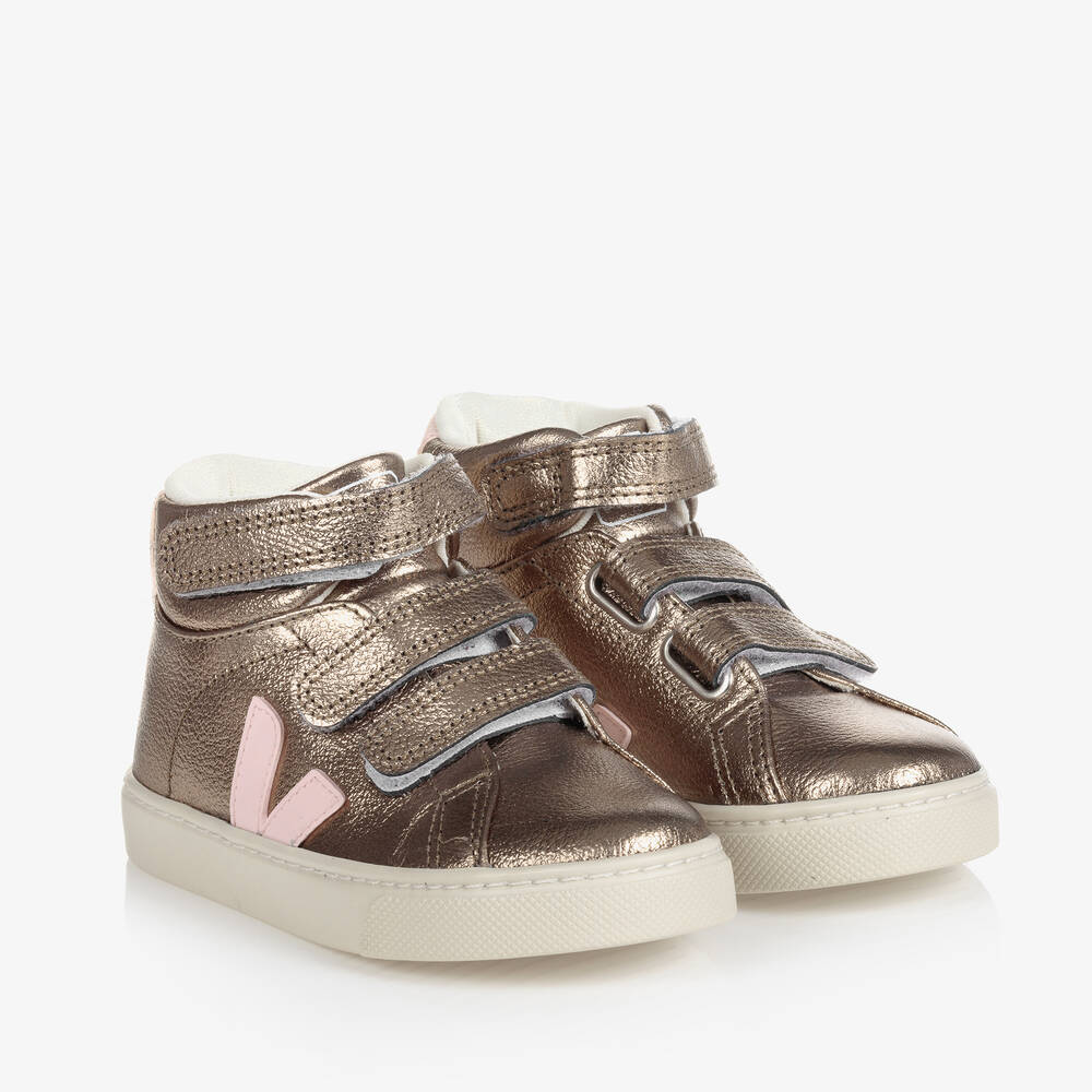 Veja rose gold trainers on sale