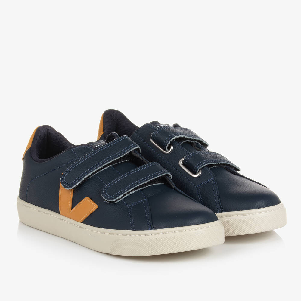 VEJA - Blaue Teen Esplar Leder-Sneakers | Childrensalon