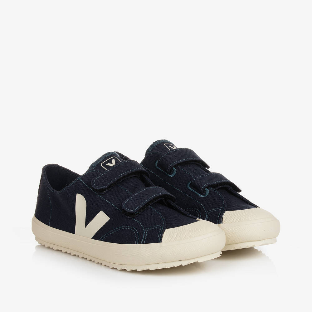 VEJA - Baskets bleu marine en toile Ollie | Childrensalon