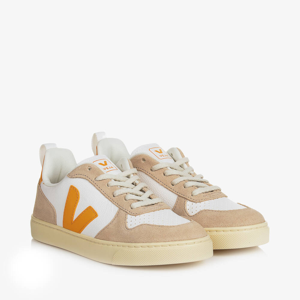 Teen White Yellow V 10 Trainers