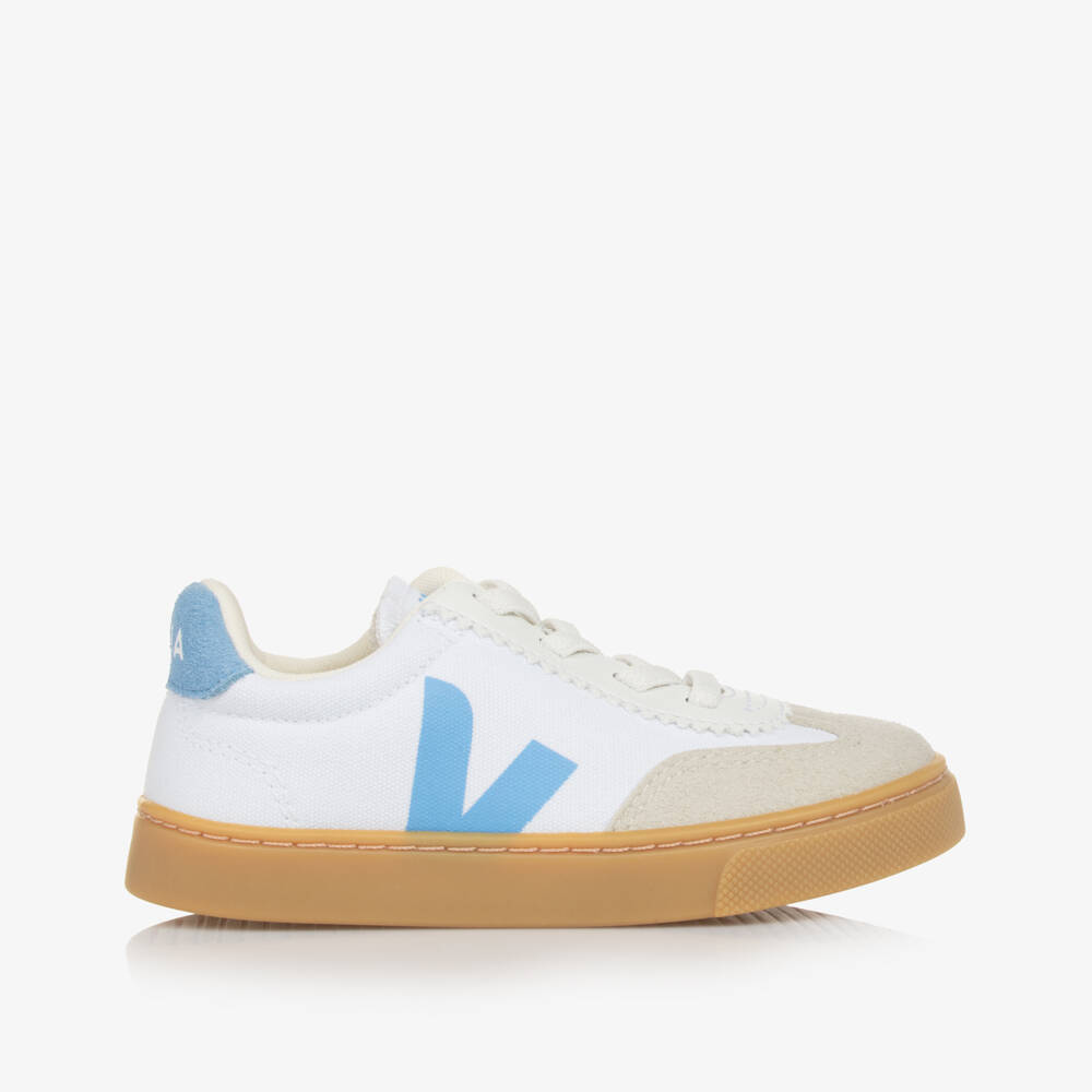 VEJA-Синие и белые текстильные слипоны | Childrensalon Outlet
