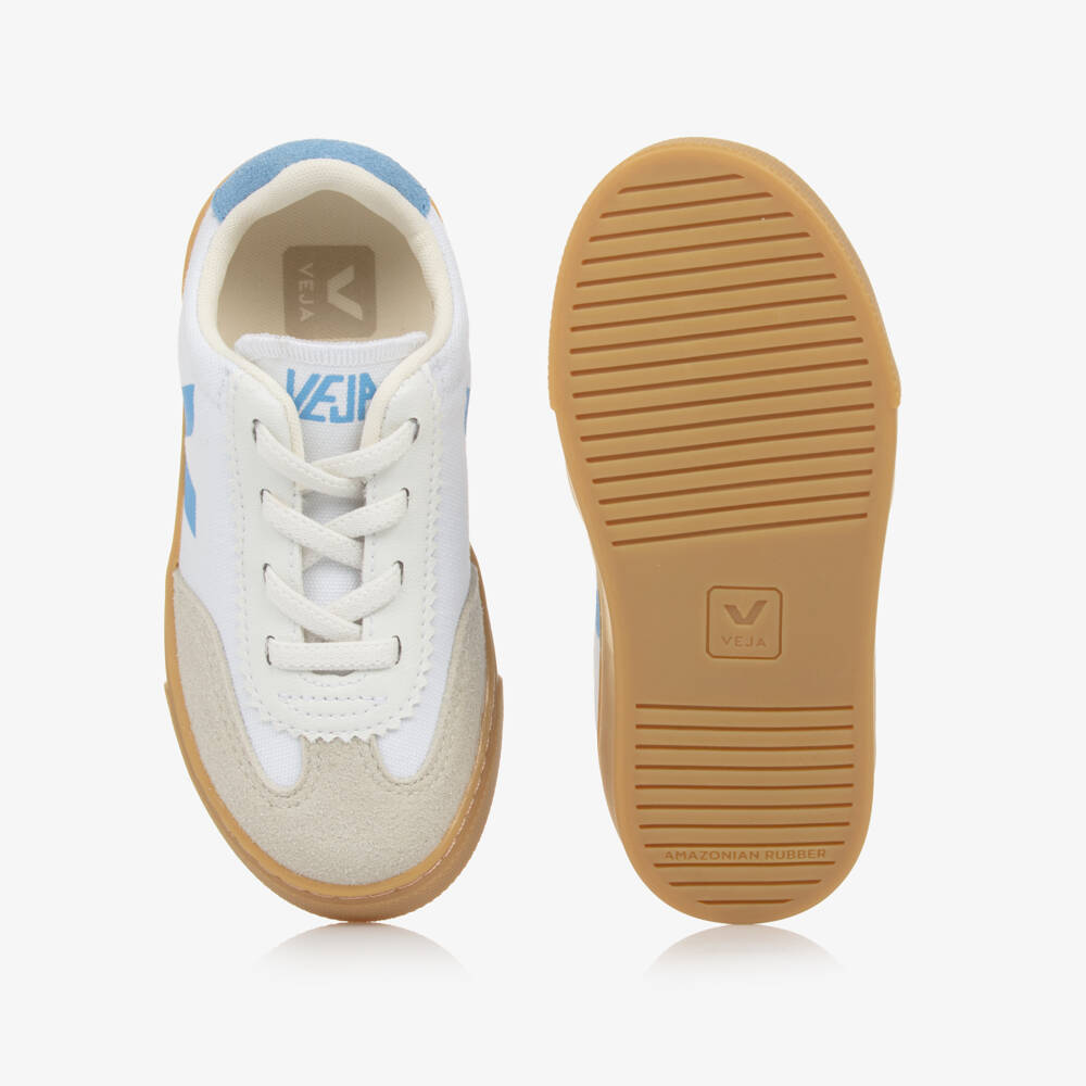 VEJA-Синие и белые текстильные слипоны | Childrensalon Outlet