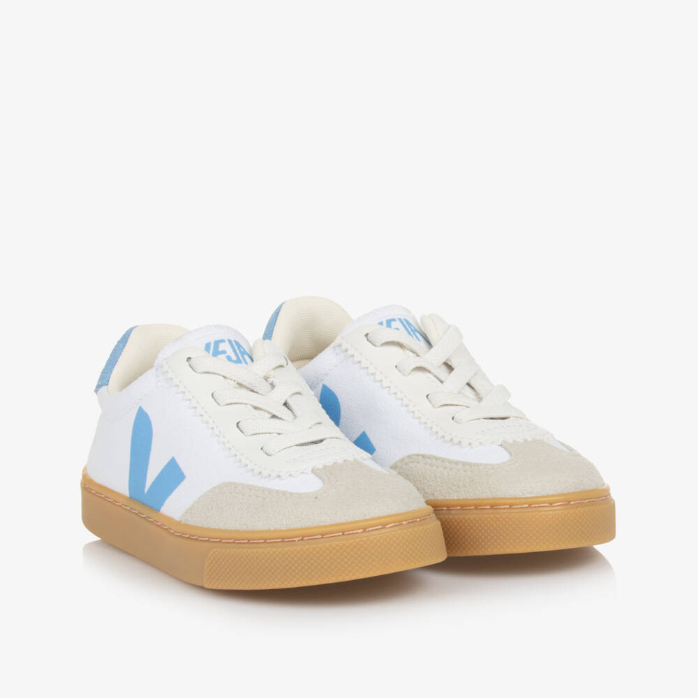 VEJA-Синие и белые текстильные слипоны | Childrensalon Outlet