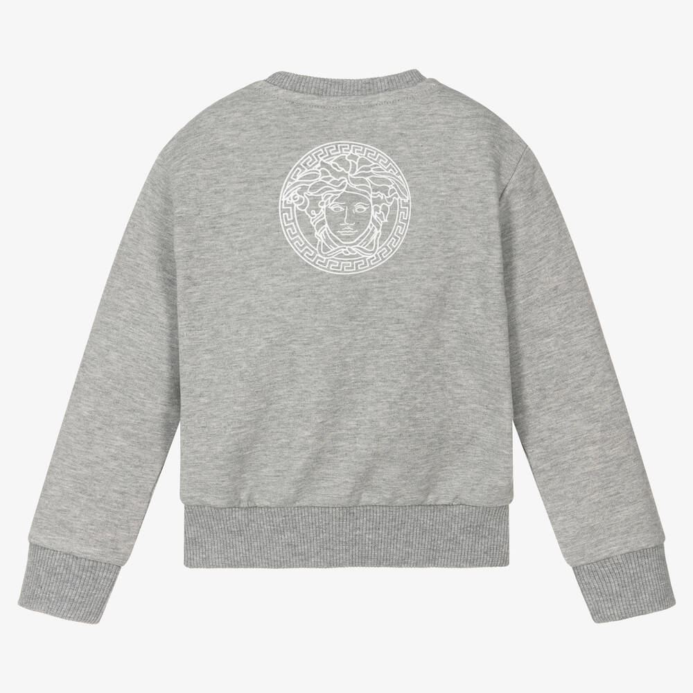 VERSACE Baby Boys Grey White Sweatshirt