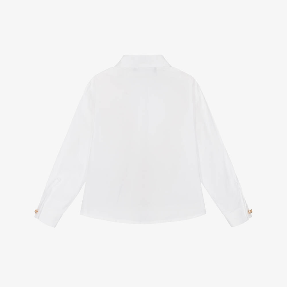 Versace-Baby Boys White Cotton Medusa Shirt | Childrensalon Outlet