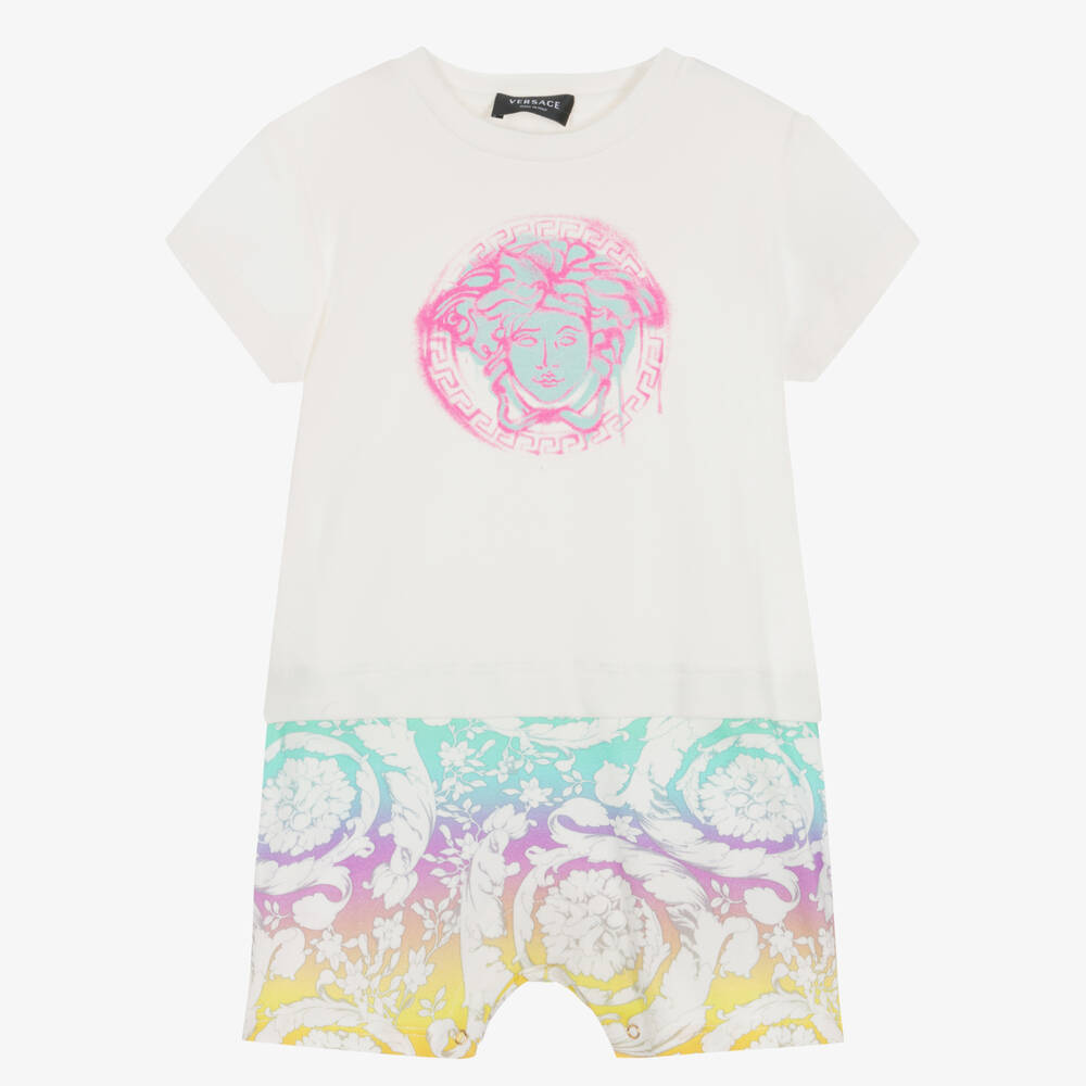 Versace-Baby Girls Medusa & Barocco Shortie | Childrensalon Outlet