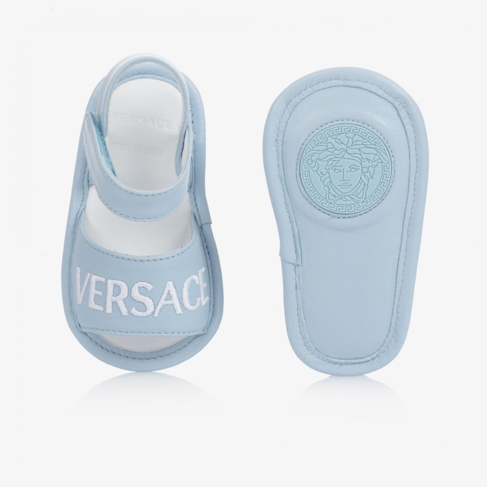 Versace Baby Pale Blue Sandals Childrensalon Outlet