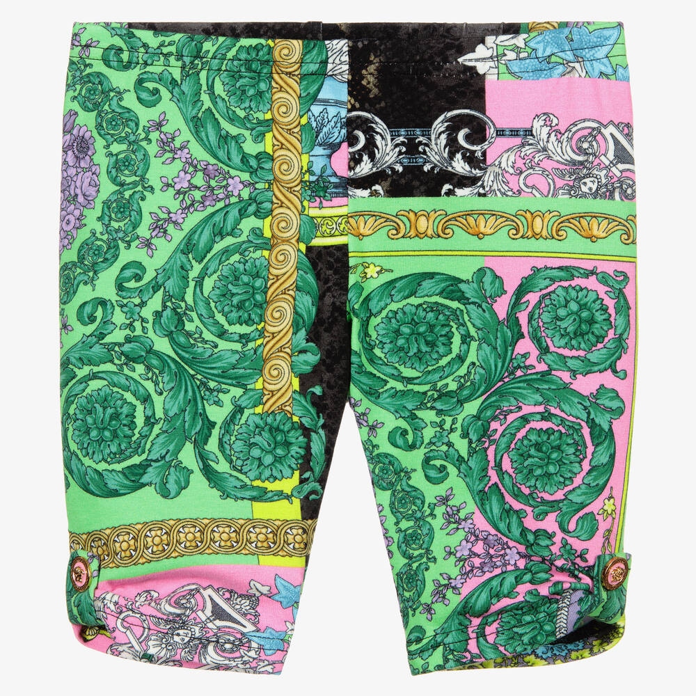 Versace - Leggings mit Barocco Patchwork-Print  | Childrensalon