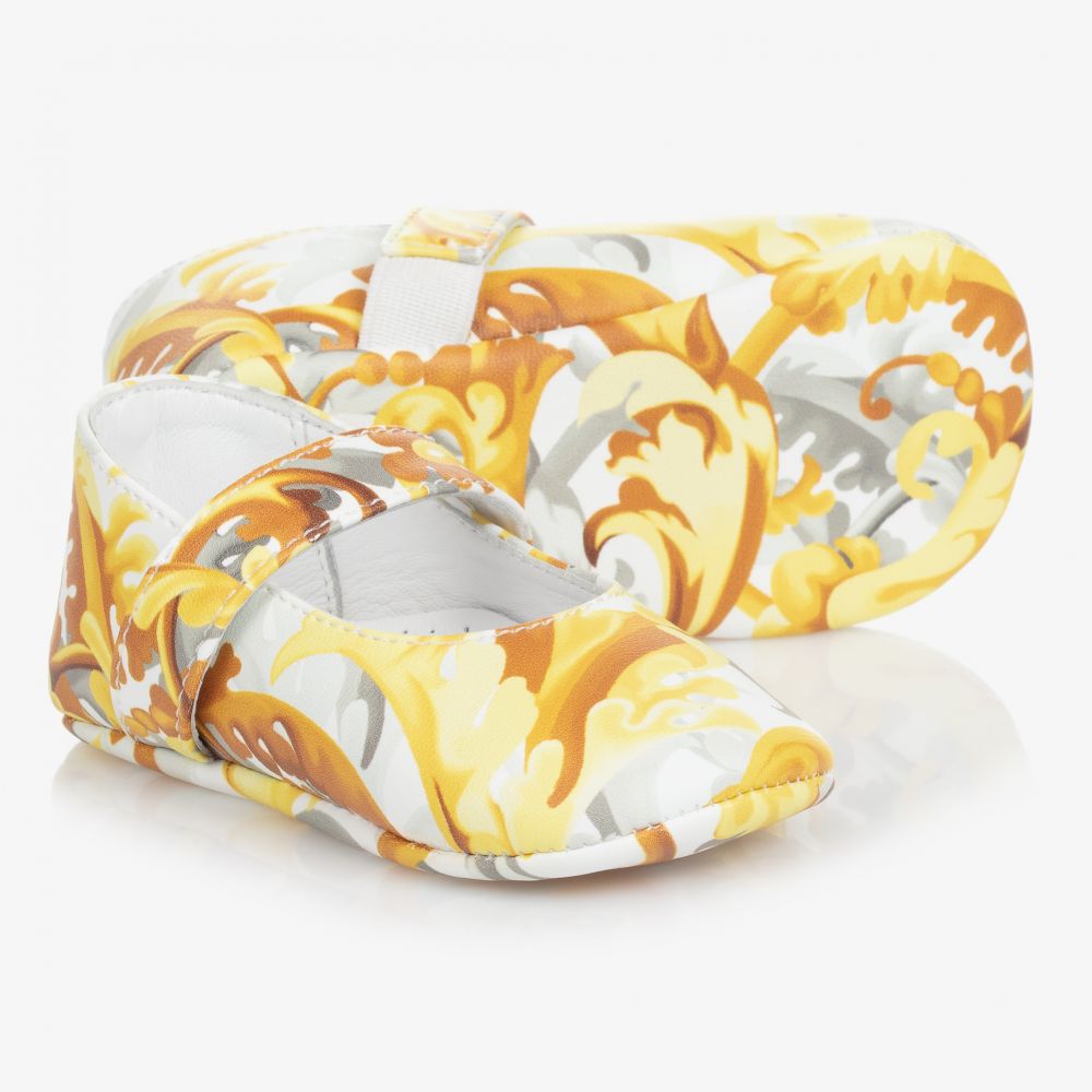 Versace - Krabbelschuhe mit Baroccoflage-Print | Childrensalon