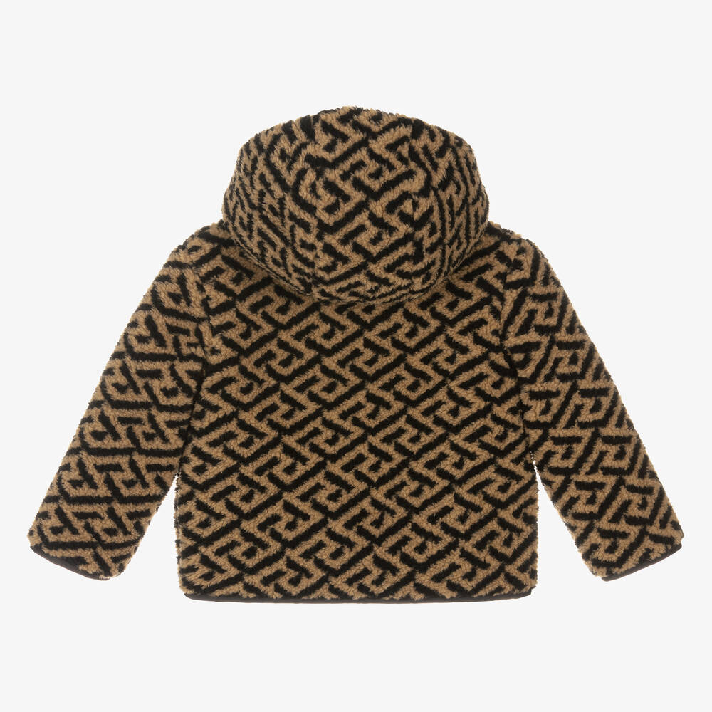 Versace-Beige & Black Greca Jacket | Childrensalon Outlet