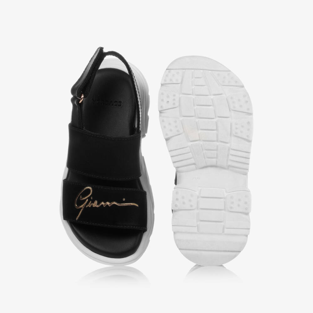 Versace-Черные массивные сандалии | Childrensalon Outlet