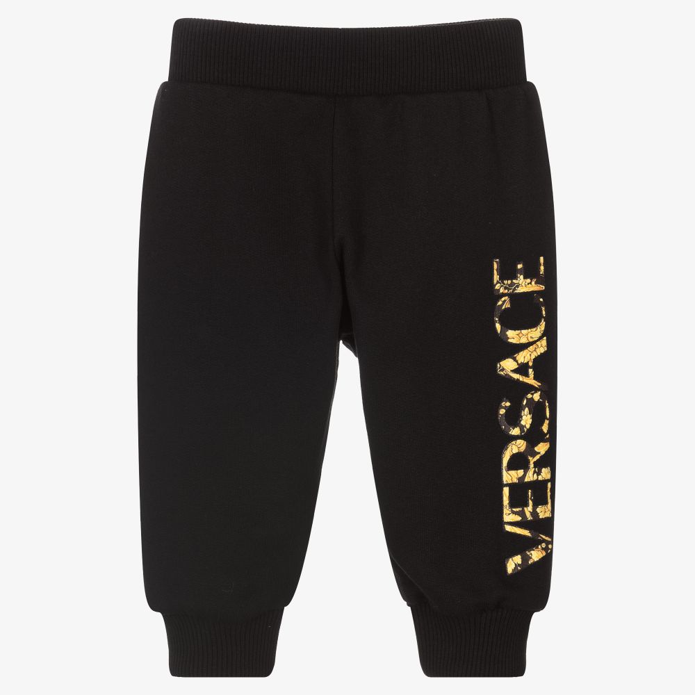 Versace - Schwarze Baumwoll-Jogginghose (B) | Childrensalon