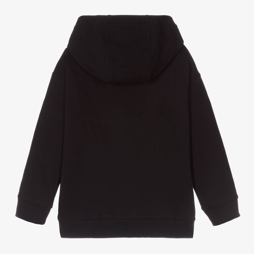 Versace-توب هودي قطن لون أسود | Childrensalon Outlet