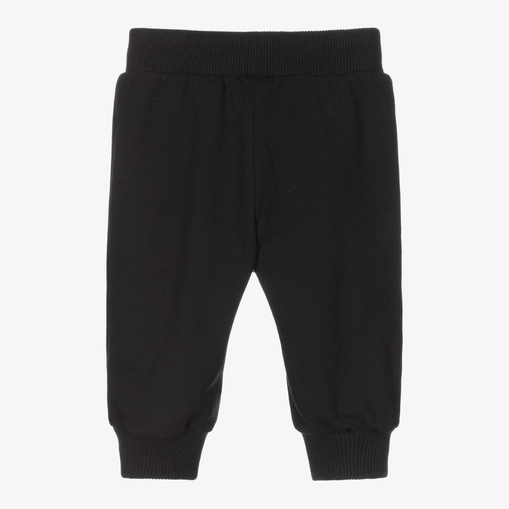 Versace-جوغرز قطن جيرسي لون أسود | Childrensalon Outlet