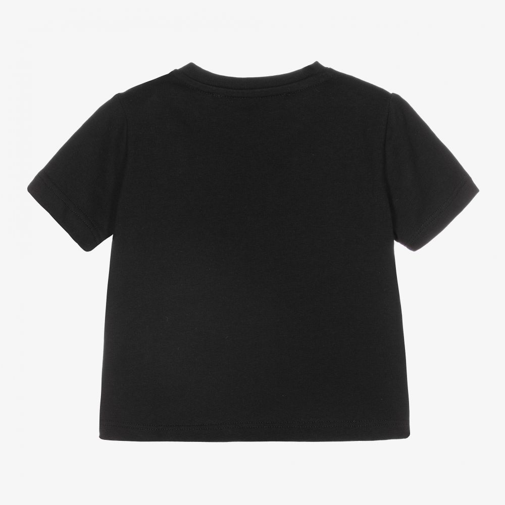 Plain black sales versace t shirt