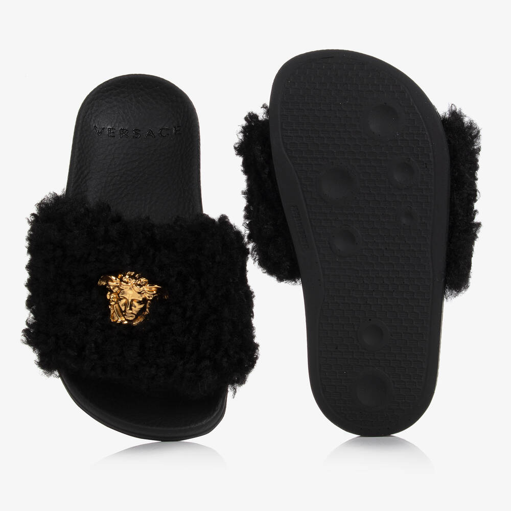 Versace fur deals slides
