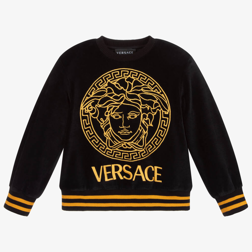 Versace velour sweatshirt outlet