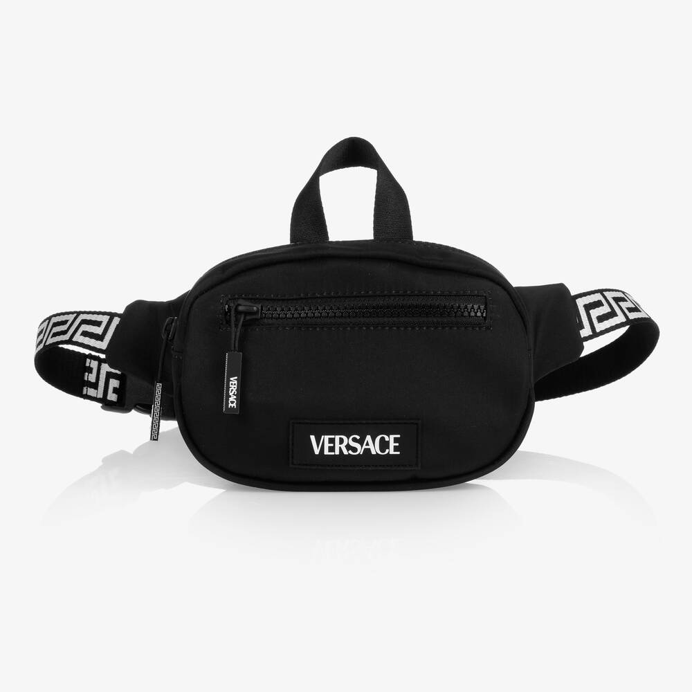 Versace - حقيبة حزام لون أسود (18 سم) | Childrensalon