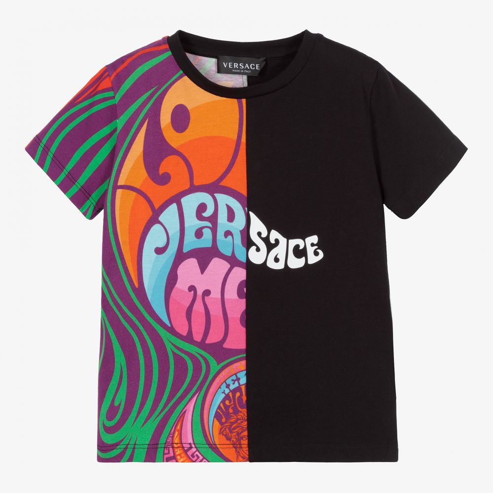 Versace - T-shirt noir Medusa Music | Childrensalon