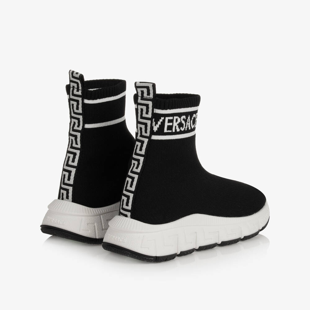 Versace-Черные кроссовки-носки Trigreca | Childrensalon Outlet