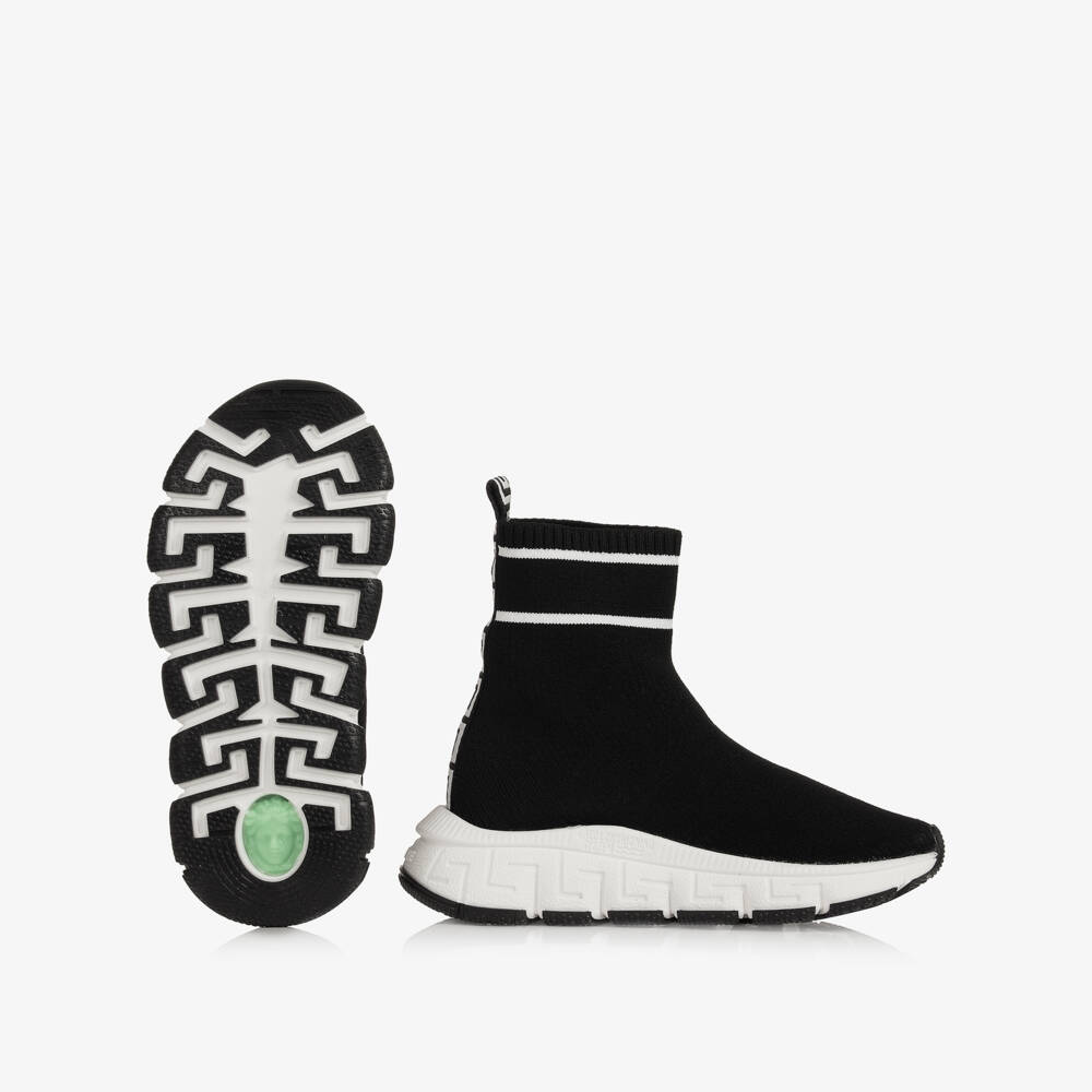 Versace-Черные кроссовки-носки Trigreca | Childrensalon Outlet