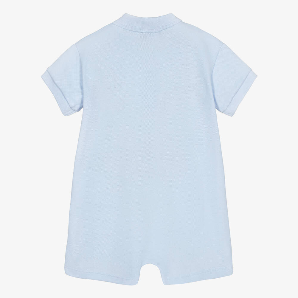 Versace-Blue Cotton Medusa Shortie | Childrensalon Outlet