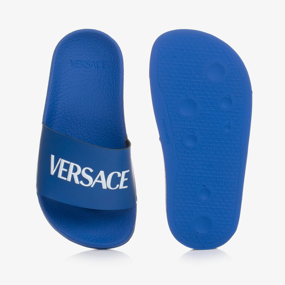 Versace-Blue Sliders | Childrensalon Outlet