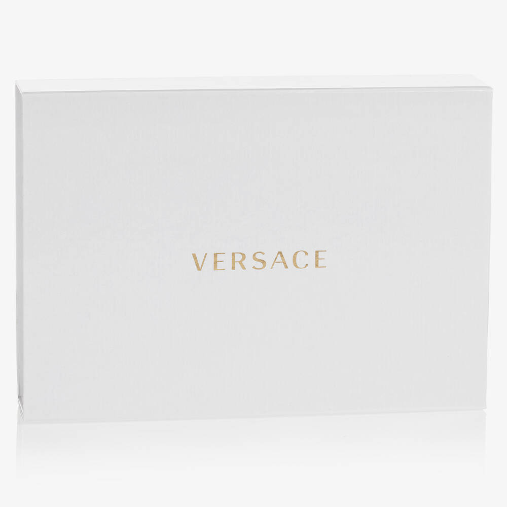 Versace-طقم هدية بيبي غرو قطن جيرسي لون أزرق للمواليد | Childrensalon Outlet