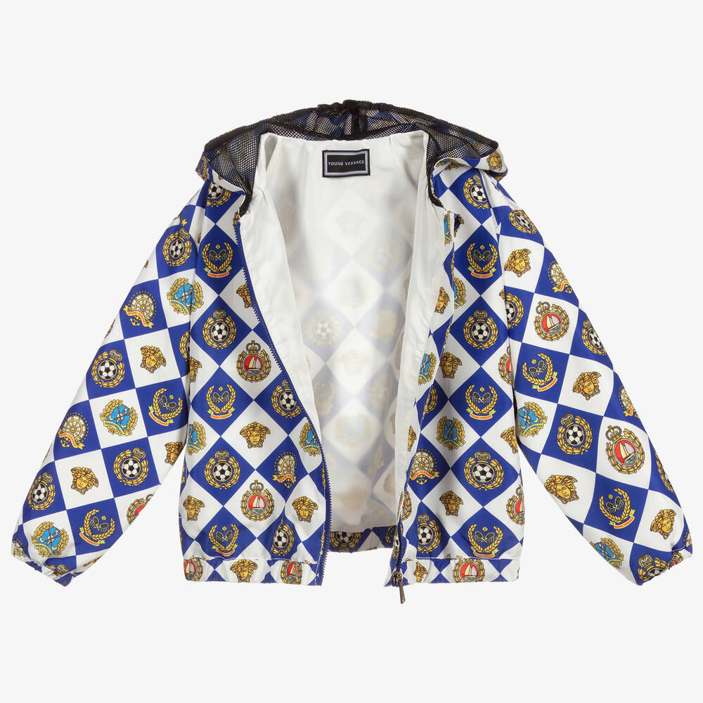 Versace Blue White Medusa Jacket