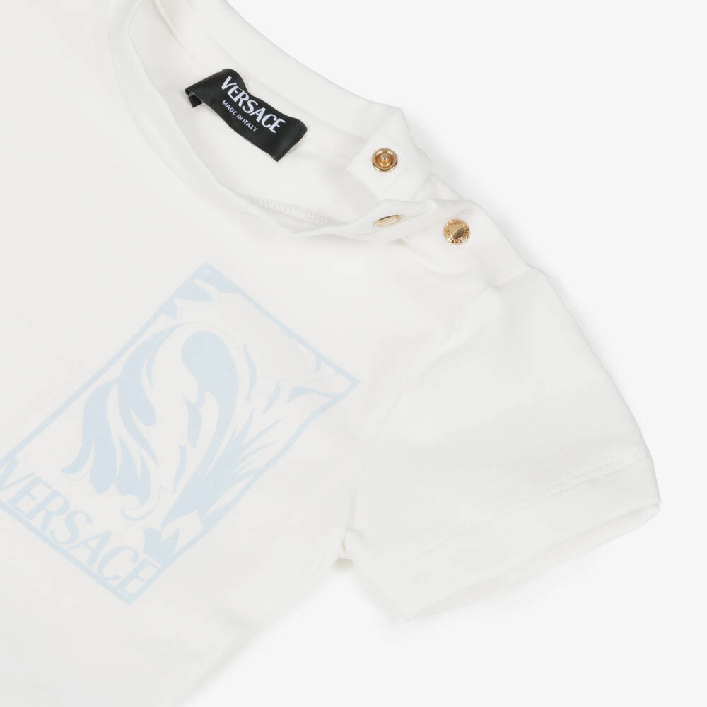 Versace-Boys Aqua Barocco Ensemble | Childrensalon Outlet