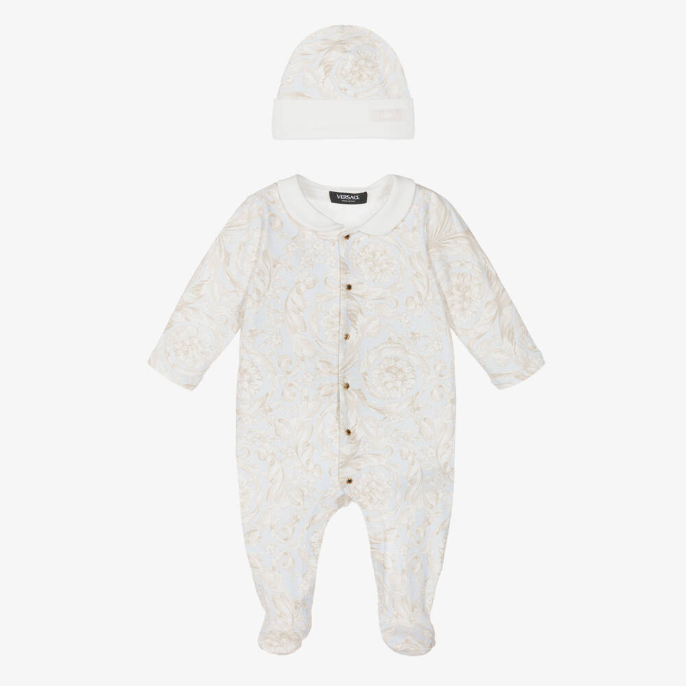 Versace-Элегантный комплект для малышей мальчиков в лазурном цвете | Childrensalon Outlet