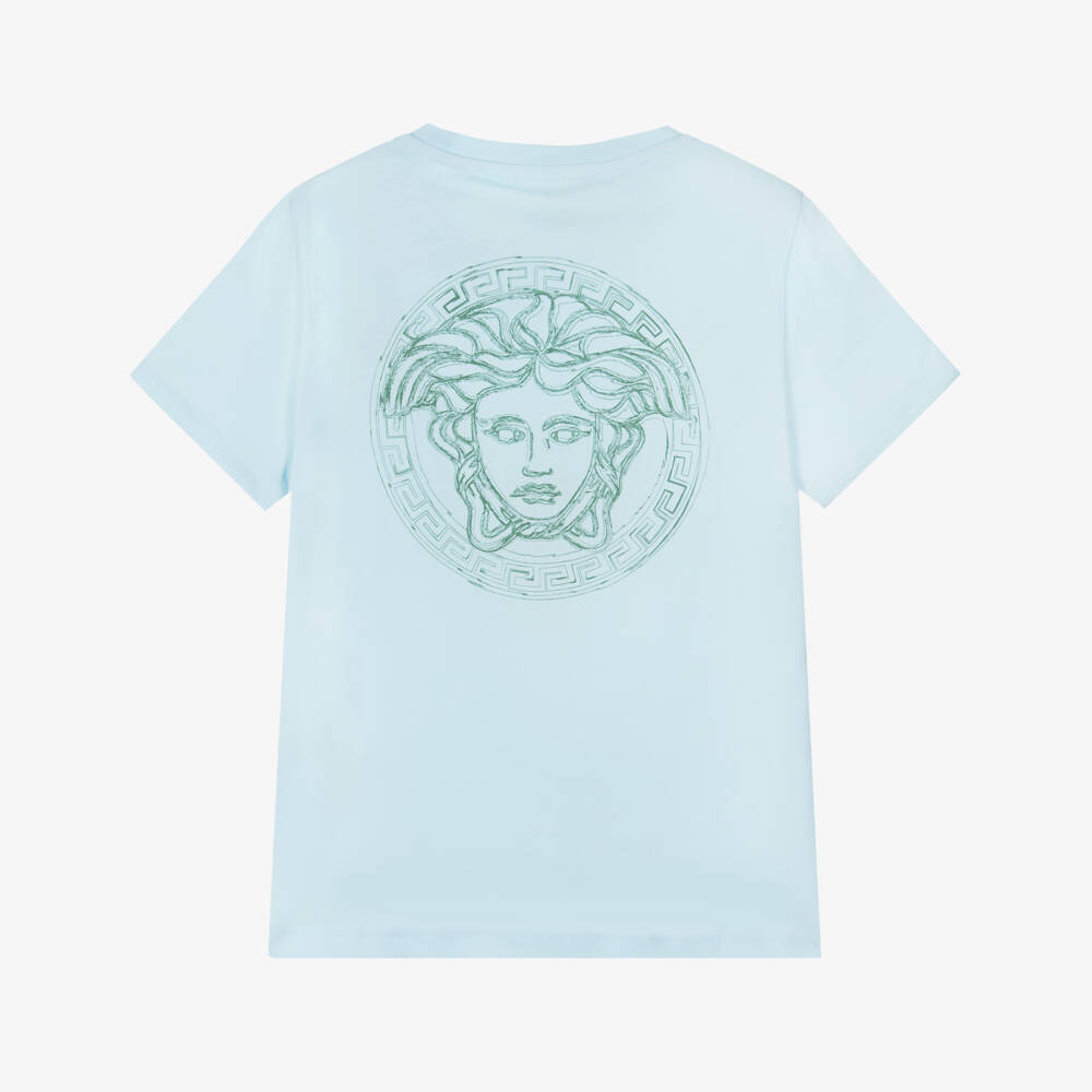 Versace-Boys Azure Medusa Emblem Tee | Childrensalon Outlet